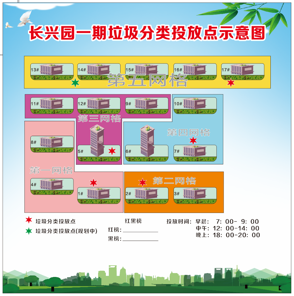 长兴园一期垃圾分类投放点示意图_法定主动公开内容_石油路街道办事处